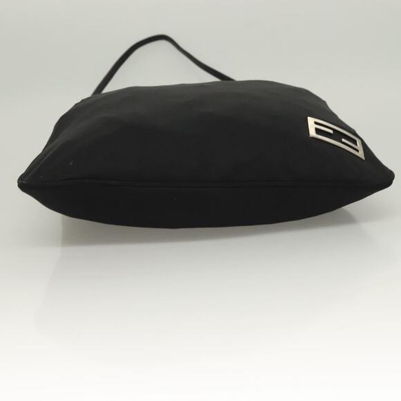 FENDI Shoulder Bag Nylon Black Silver - Picture 9 of 13